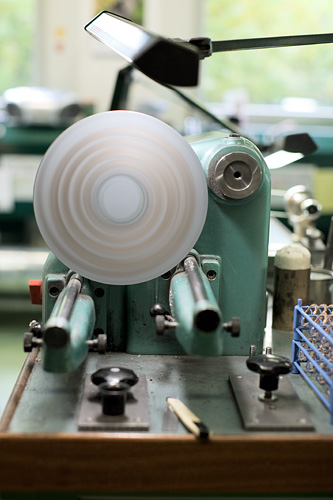 Grinding machine at Audemars Piguet used to flatten the Royal Oak bezels