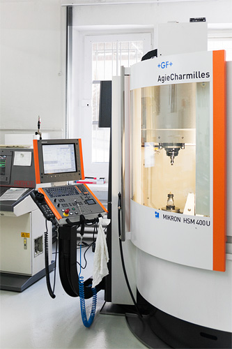 Cutting edge machinery inside the prototype workshop