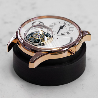 The stunning Christophe Colombe still missing the power reserve hand and the crown